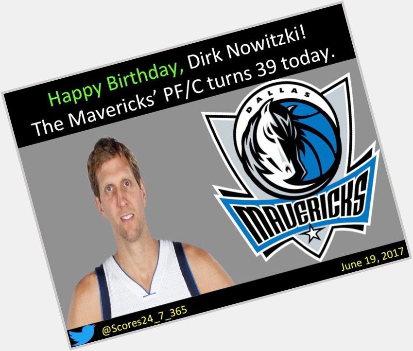  happy birthday Dirk Nowitzki! 