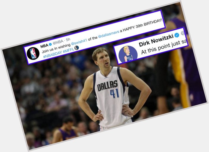 Dirk Nowitzki had a wonderful response to the NBA wishing him a Happy 39th Birthday. MORE@  