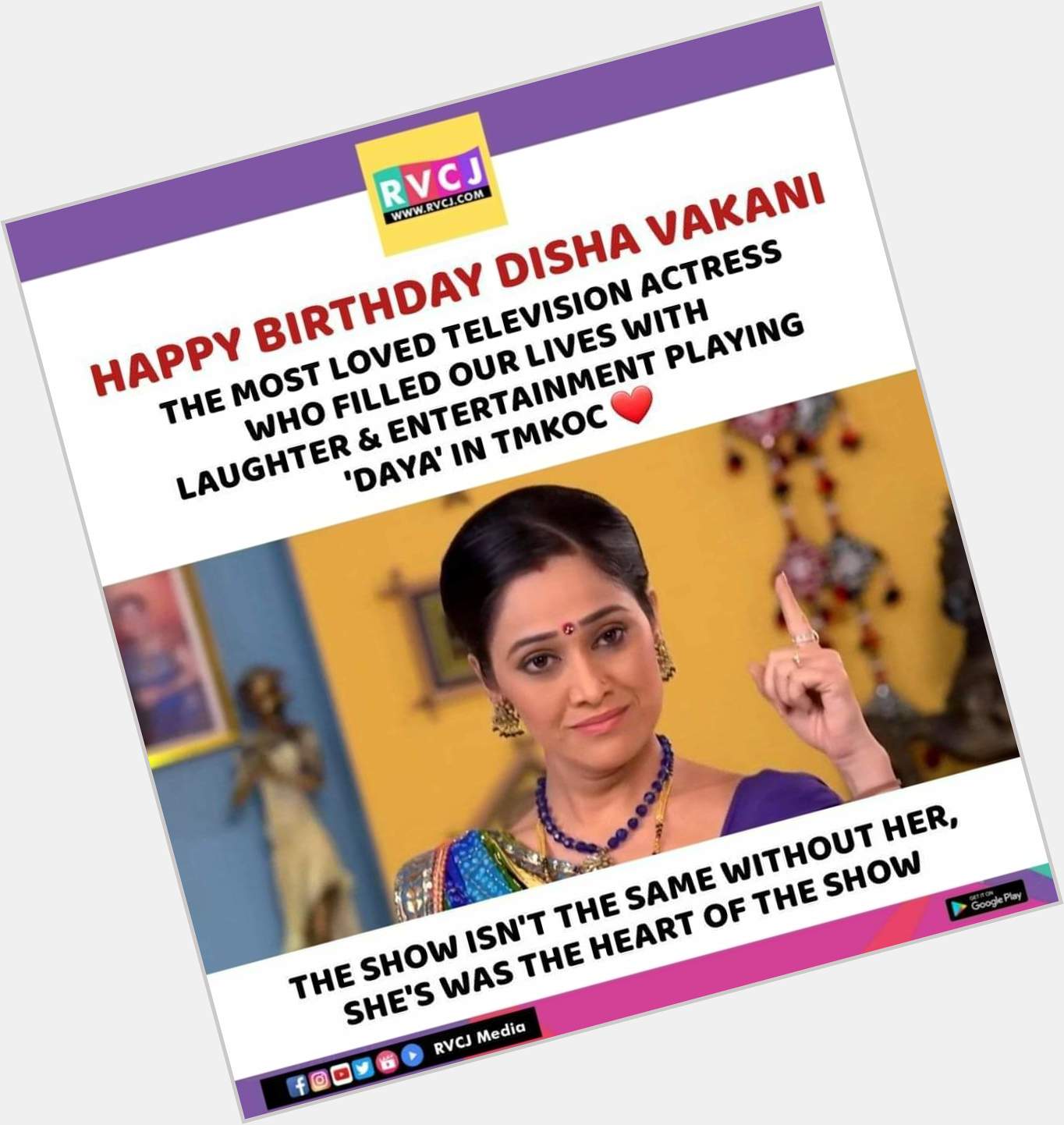 Happy Birthday Disha Vakani!       