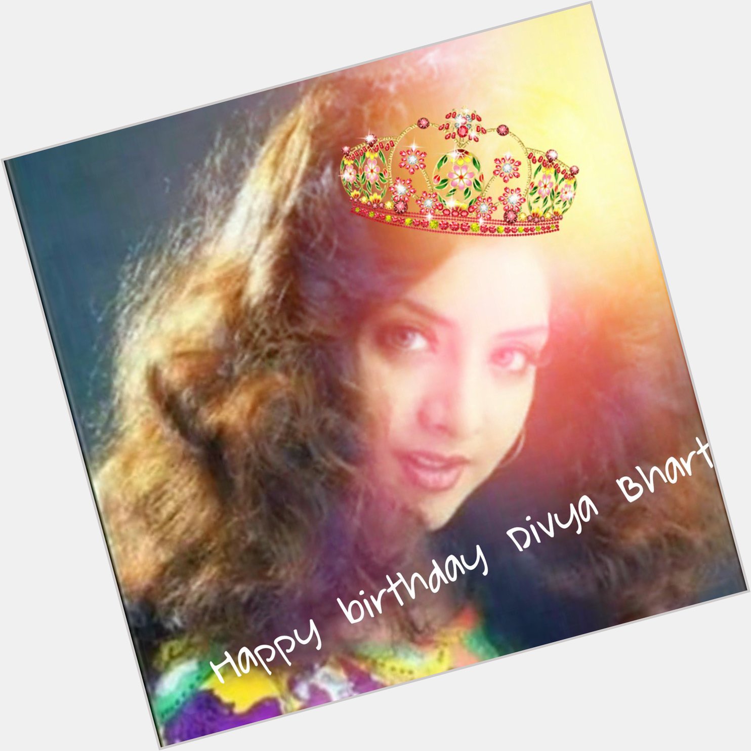 Happy birthday to princess Divya Bharti 