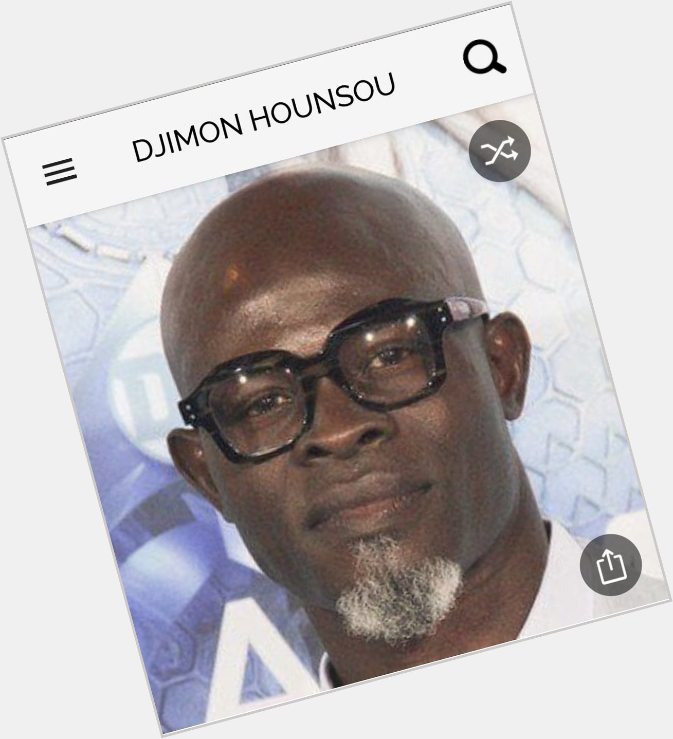 Happy Birthday to this great actor.  Happy Birthday to Djimon Hounsou 