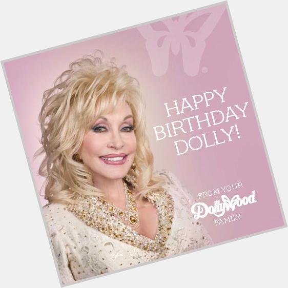 Happy birthday to the beautiful Dolly Parton from all of us at Dollywood! May your day be as fabulous as you are! 
