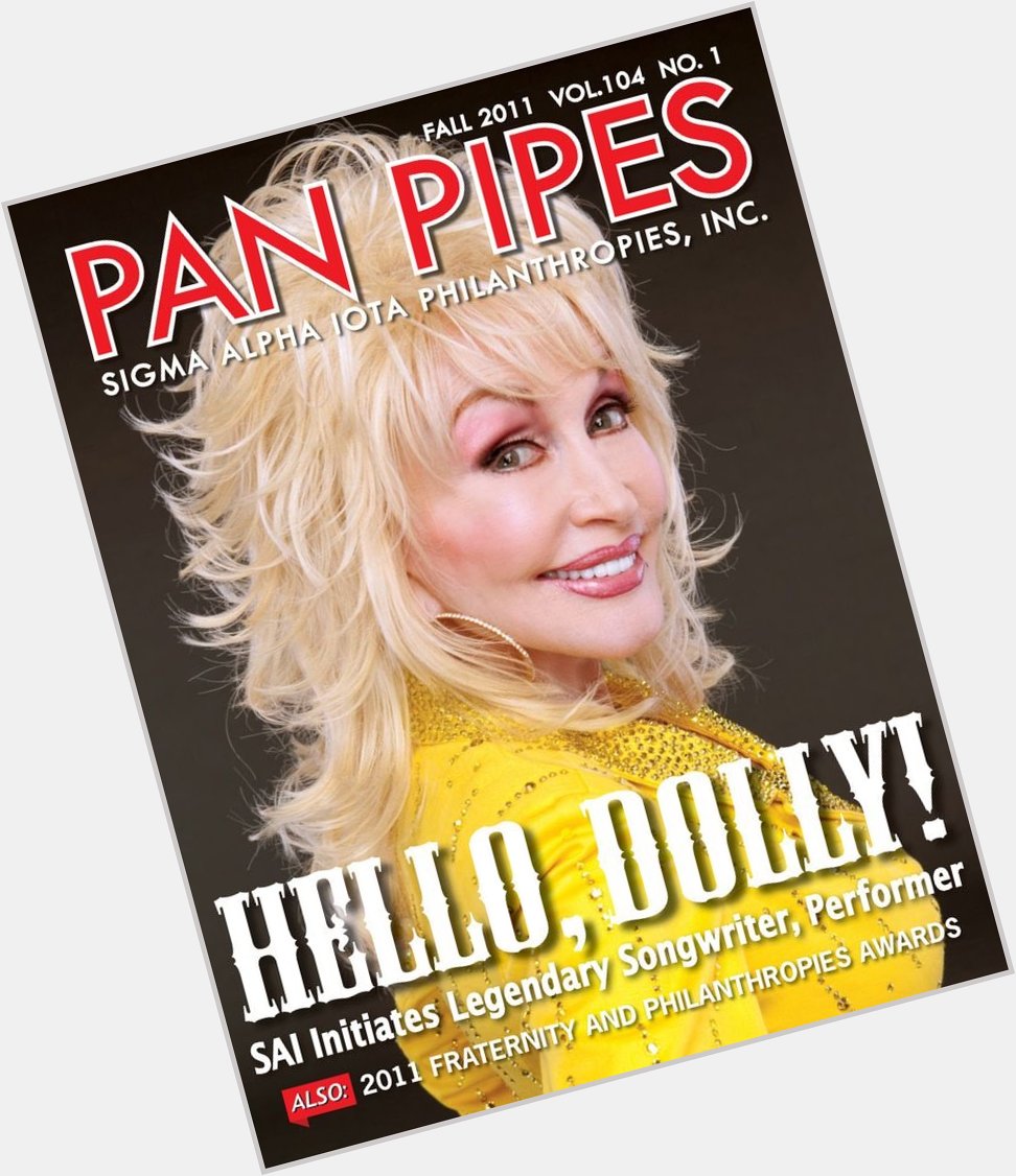 Happy Birthday to our honorary SAI member, Dolly Parton! 