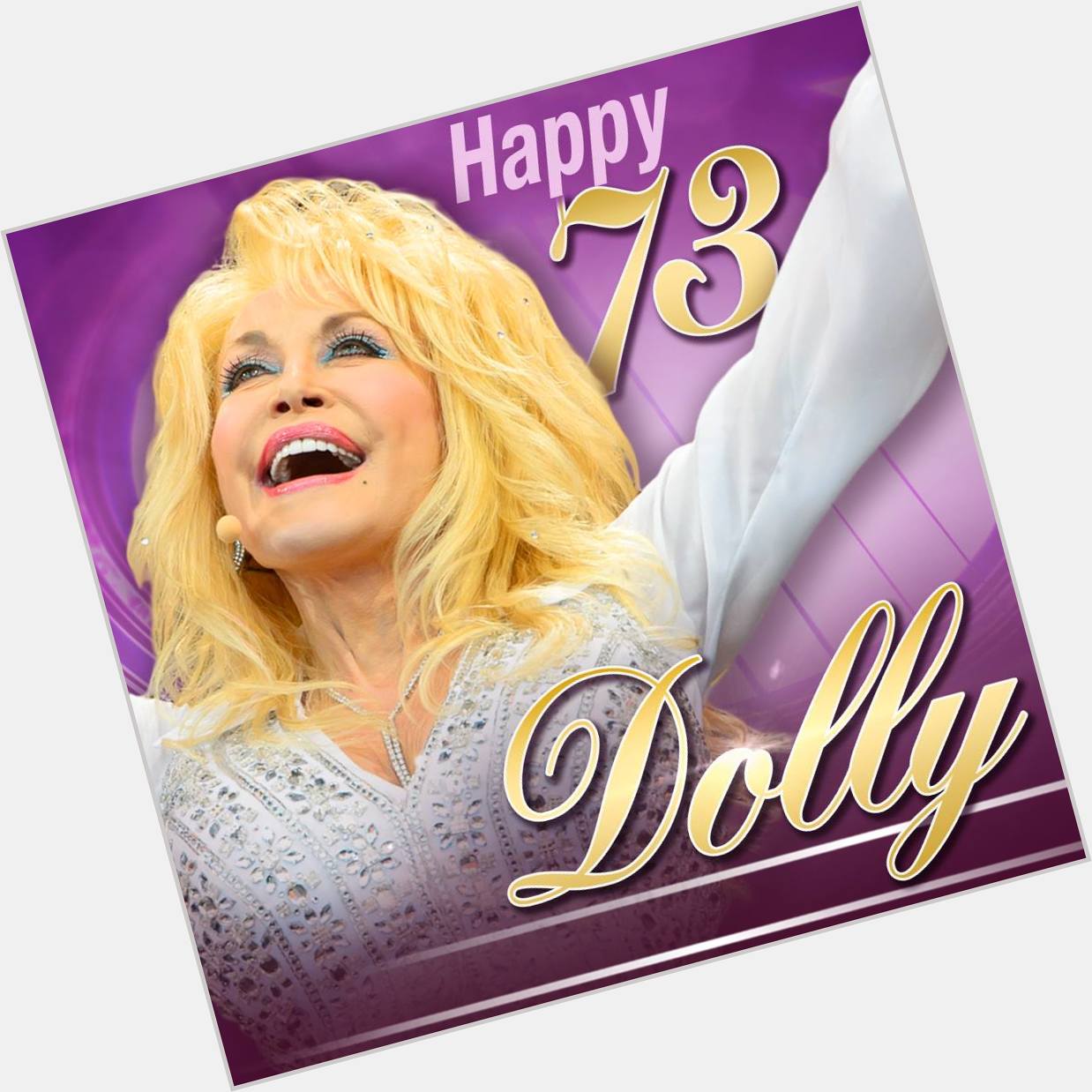 HAPPY BIRTHDAY! Join us in wishing Dolly Parton a happy birthday. The singer turns 73 today.  