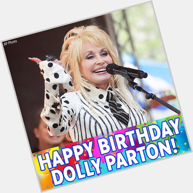 Happy Birthday to I Will Always Love You and Jolene singer Dolly Parton! 