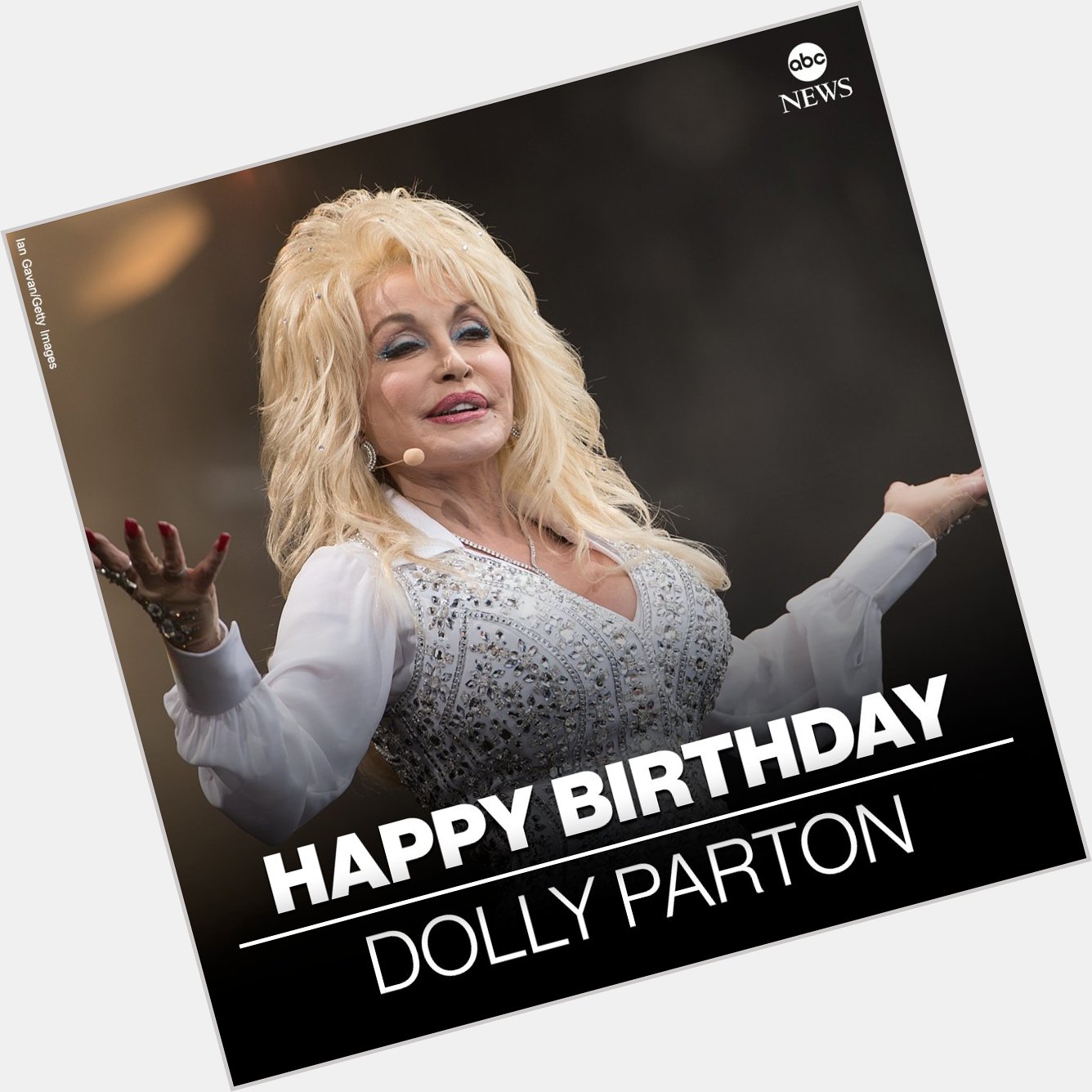 HAPPY BIRTHDAY: Country singer Dolly Parton is 77 today.  