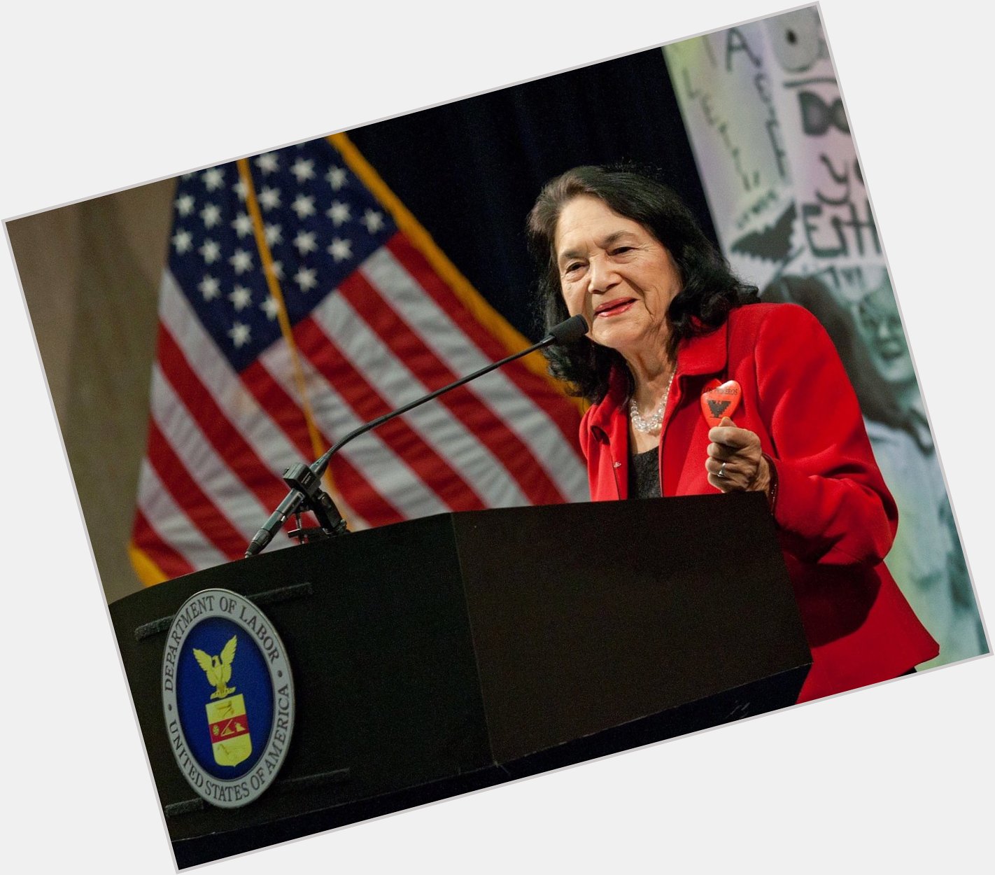 Happy 87th Birthday to Dolores Huerta, a labor leader, activist and our honorary sister!   