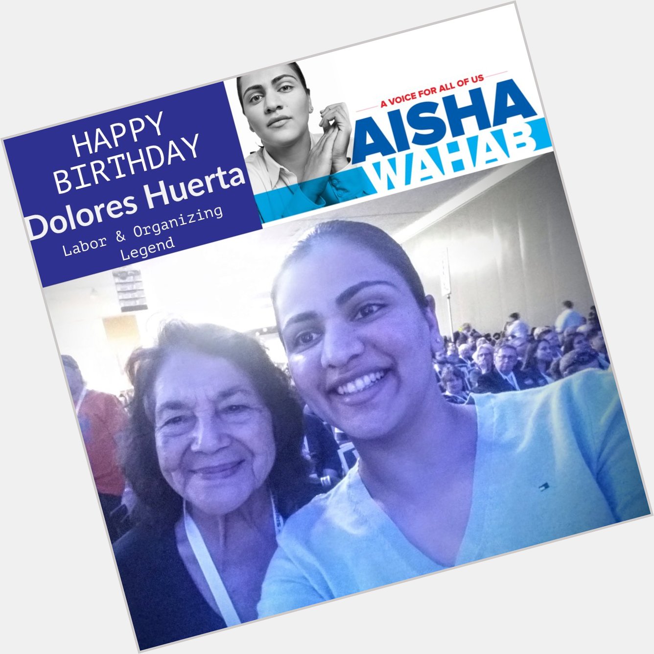 Happy Birthday to Dolores Huerta!
Honored to have been endorsed by you. 