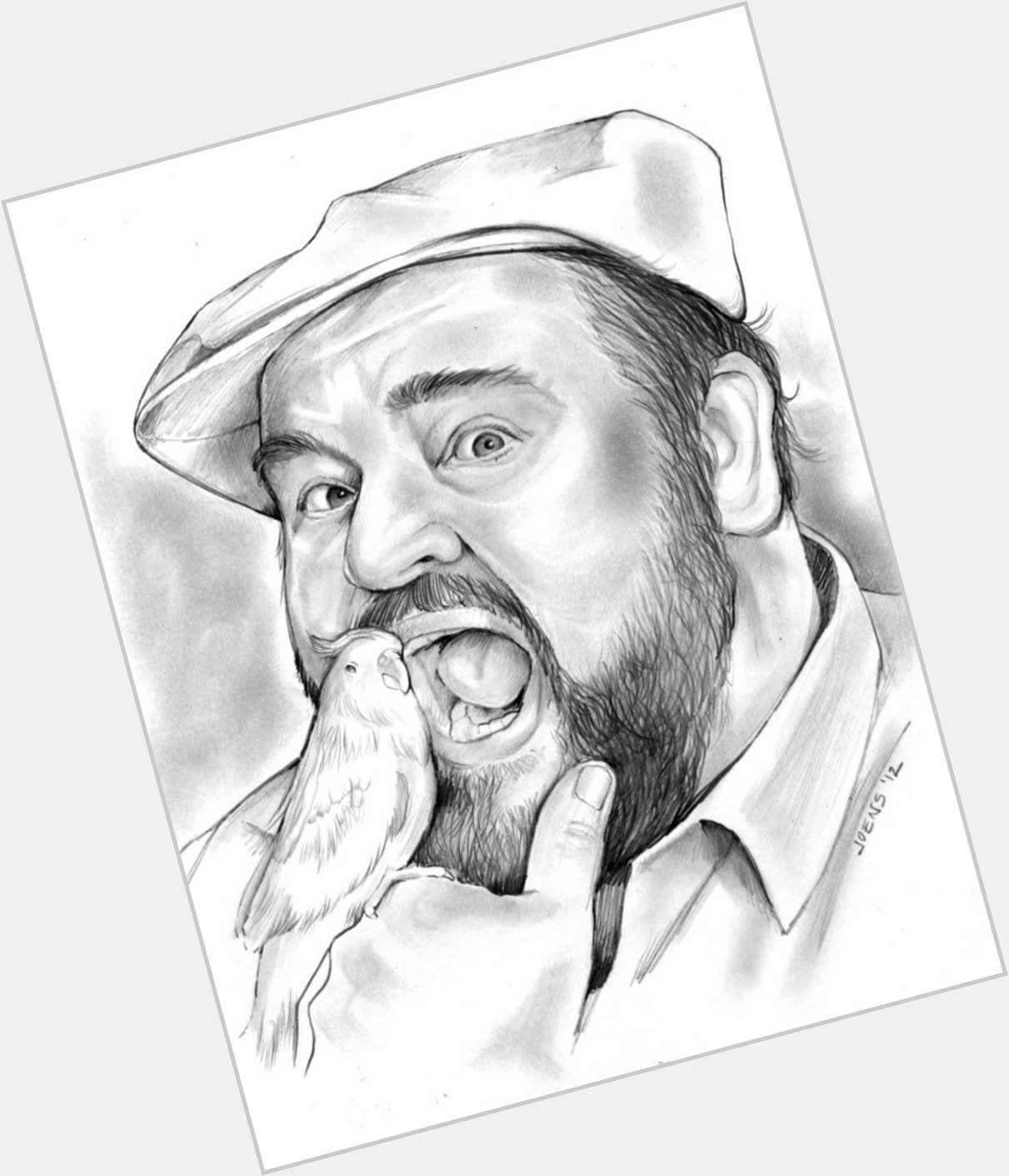 Happy Birthday, Dom Deluise.  Born on August 1, 1933
 Pencil Sketch of the Day for Tuesday, August 1, 2017. 