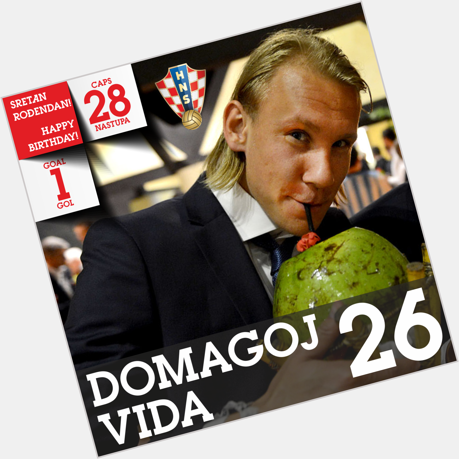 Happy birthday to Croatian international and Dynamo Kyiv defender Domagoj Vida! 