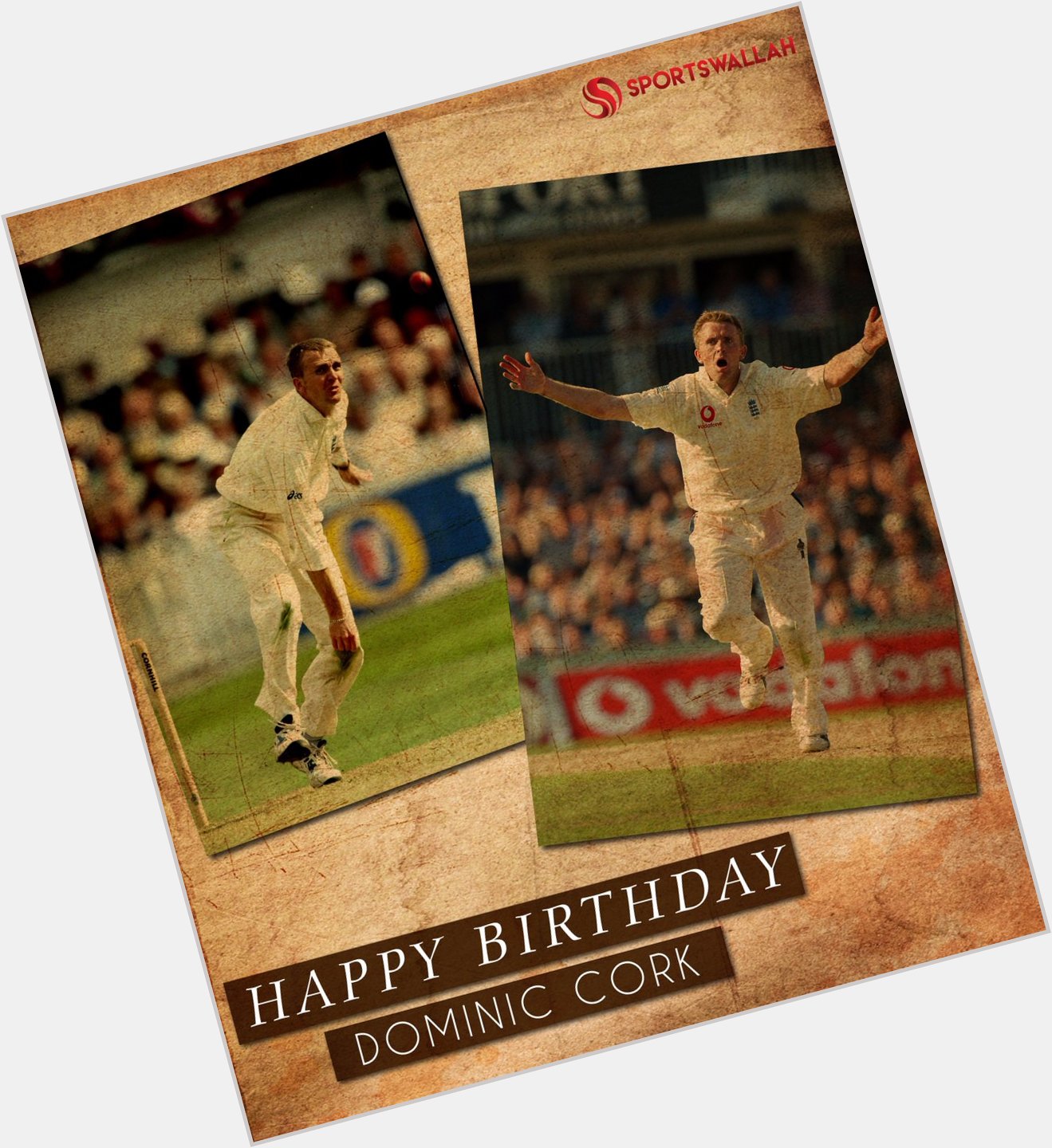 131 wickets in 37 Tests, 41 wickets from 32 ODIs. Happy Birthday to former England fast bowler, Dominic Cork 
