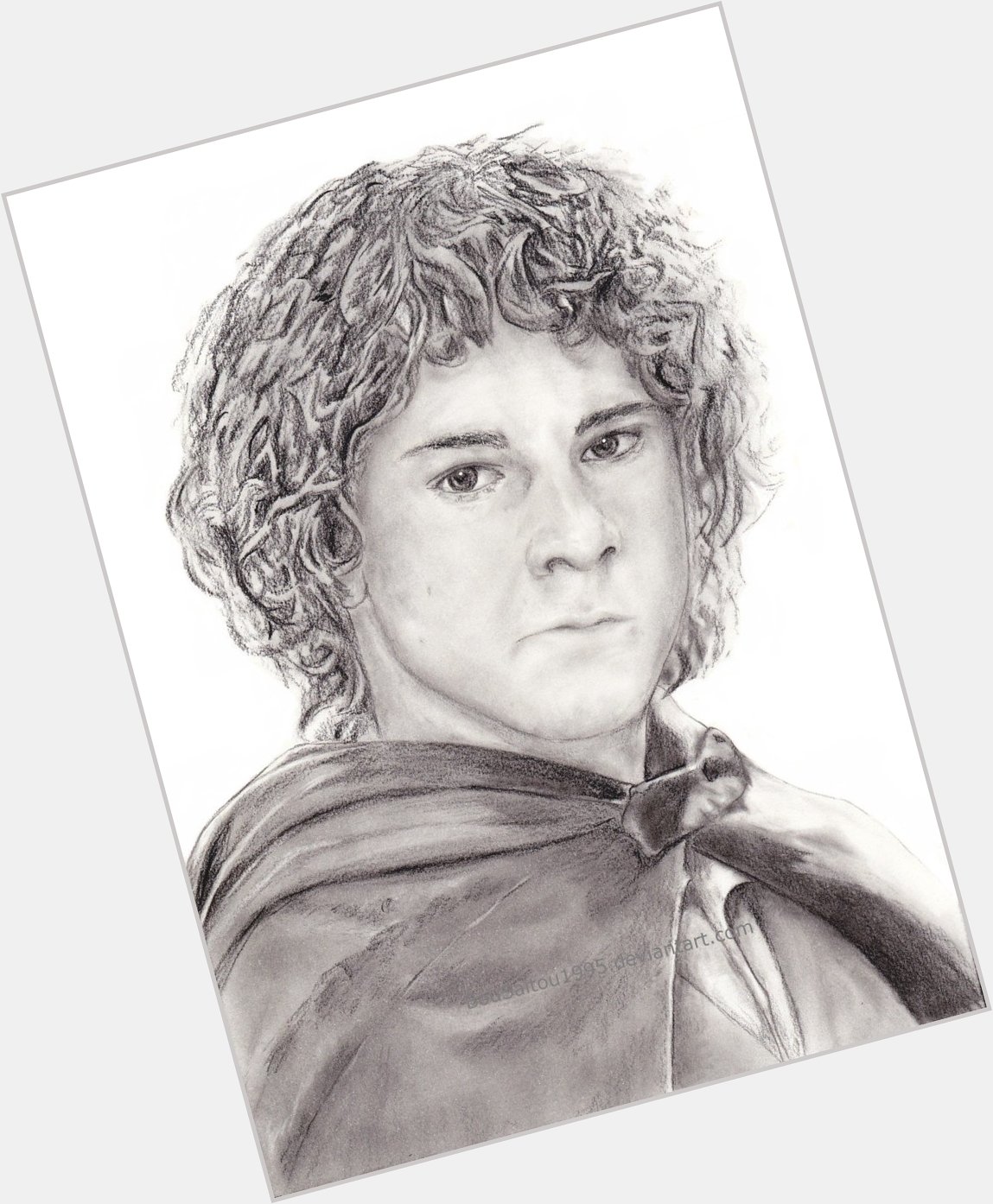 Happy Birthday ! :3
(Dominic Monaghan as Meriadoc Brandybock/Merry in LOTR; Charcoal on thick paper) 