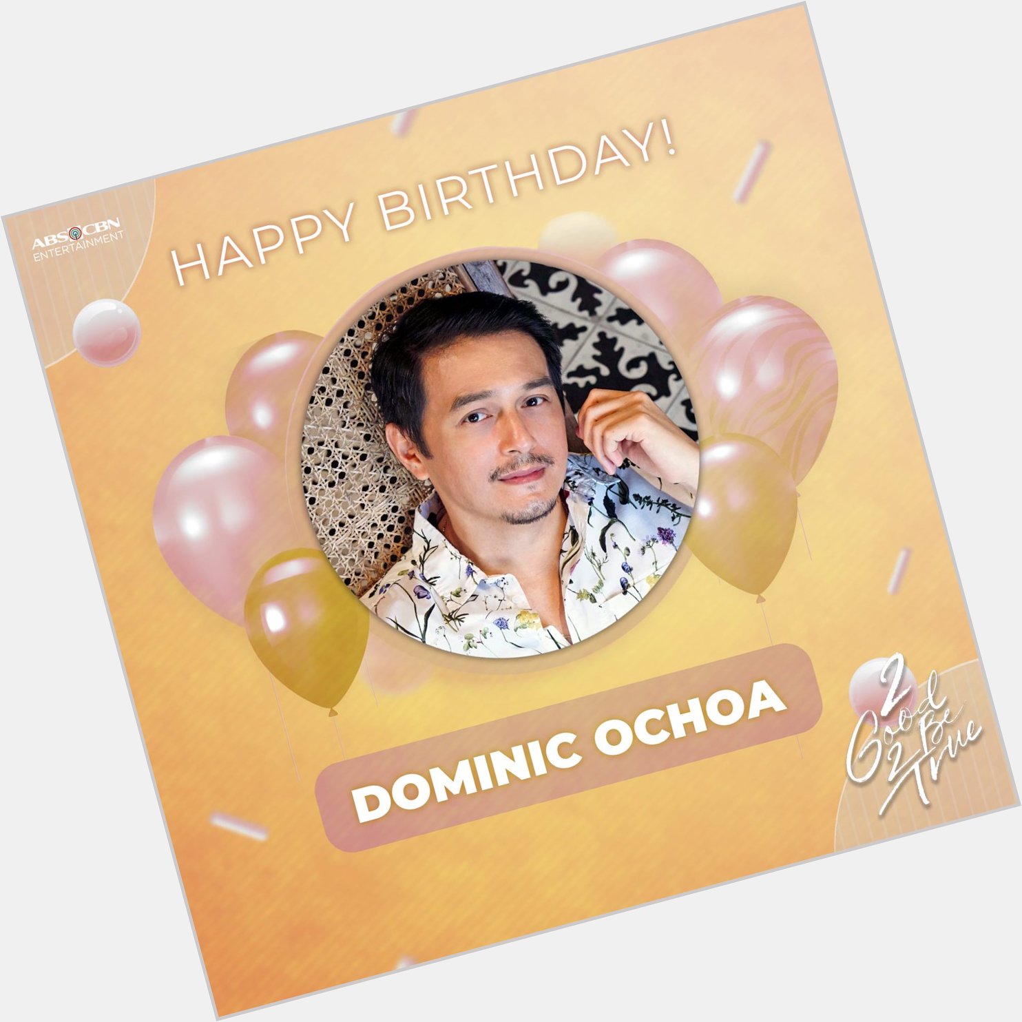 Happy Birthday, Dominic Ochoa. Stay safe and God bless you always! Love from your Family.    