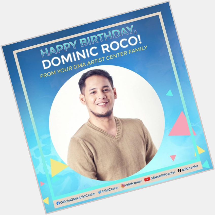 Happy Birthday to our Kapuso actor DOMINIC ROCO! Stay safe and blessed.   