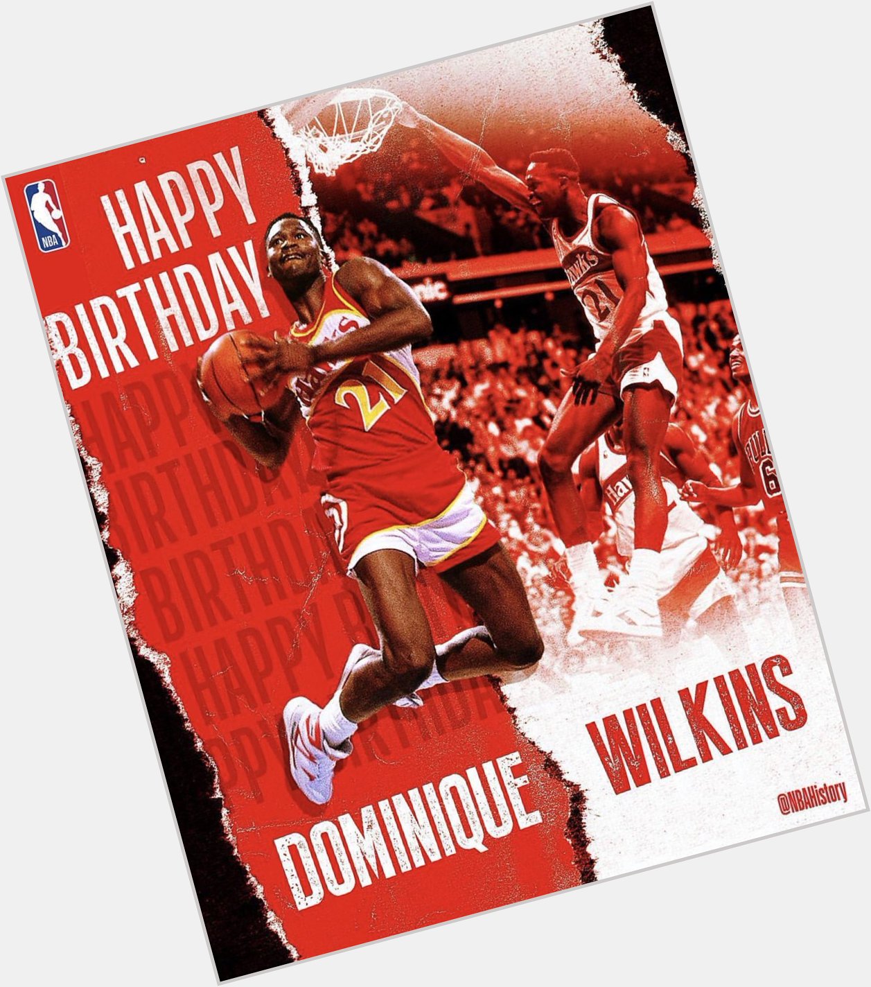 Happy 59th Birthday to Dominique Wilkins!    