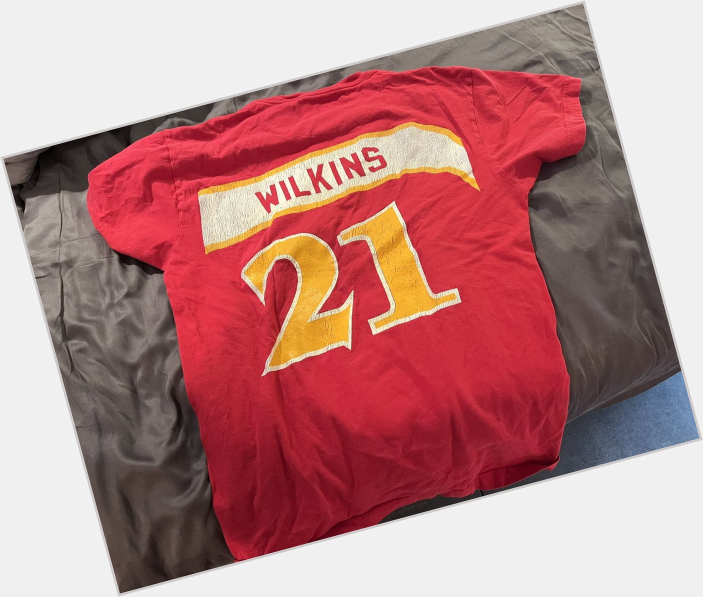 Dominique Wilkins t-shirt day. Happy birthday to one of my favorite players when I was a kid 