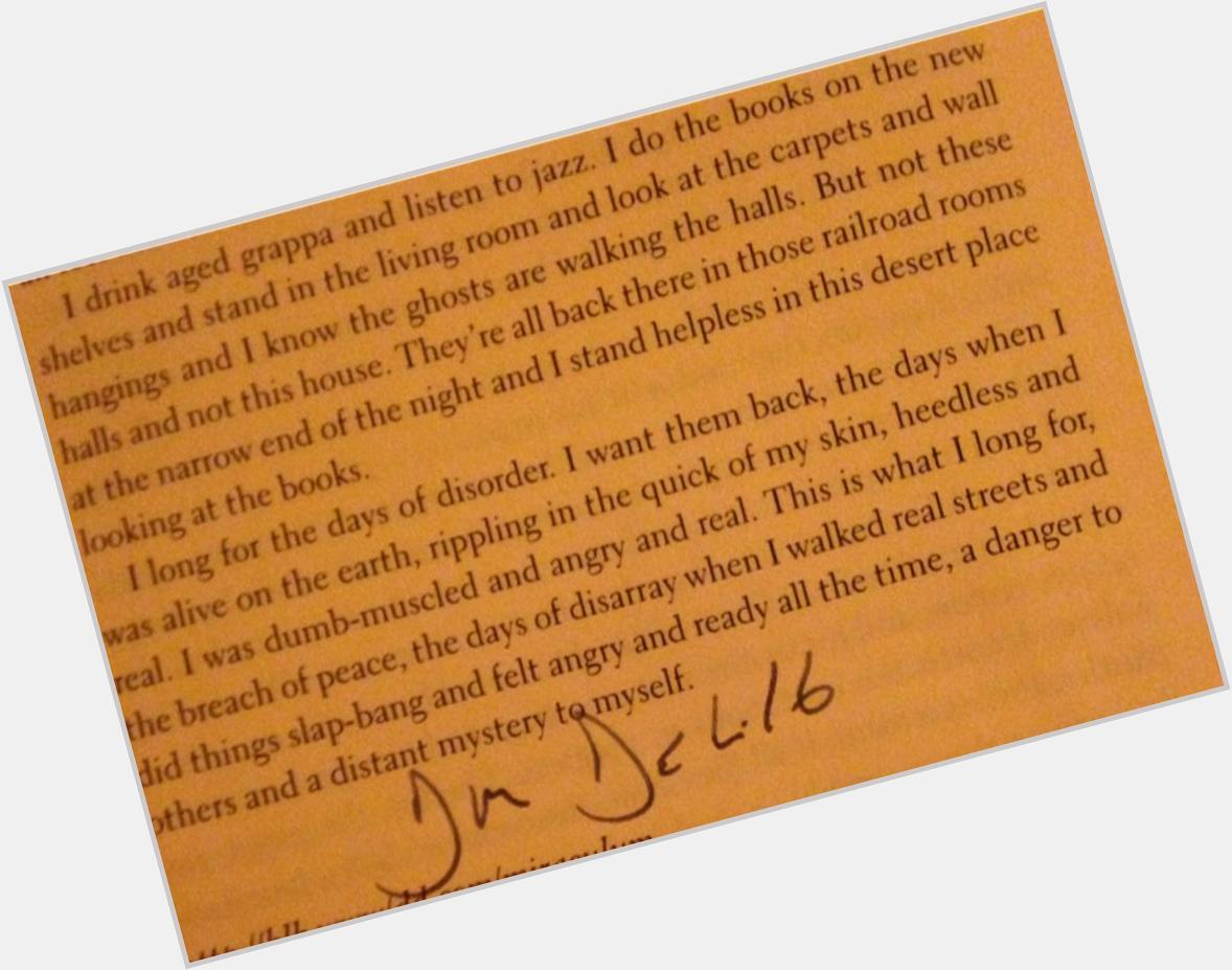 Happy Birthday Don DeLillo. This - after my children etc etc - is my most treasured delight. 