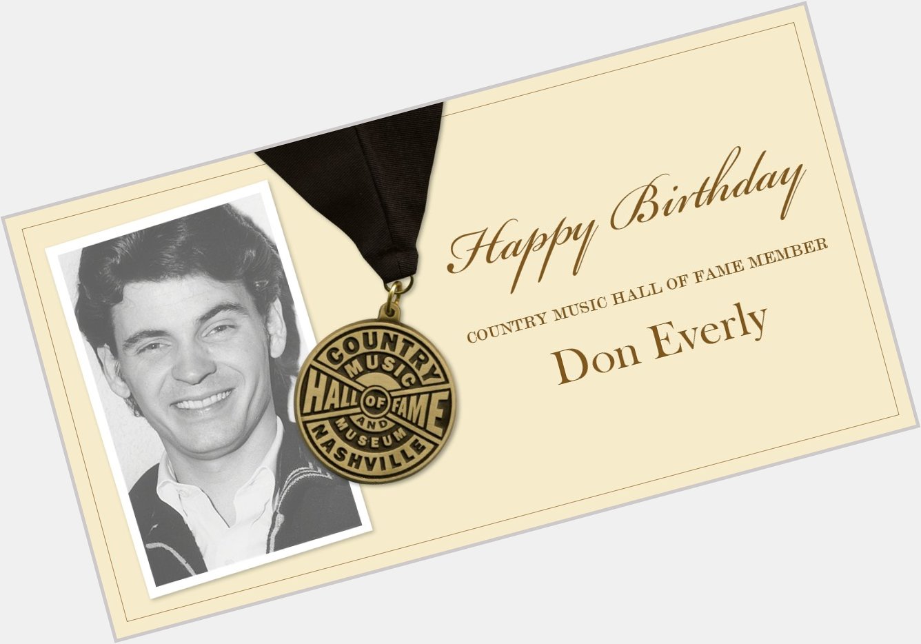 Join us in wishing Country Music Hall of Fame Member Don Everly, of The Everly Brothers, a very happy birthday! 