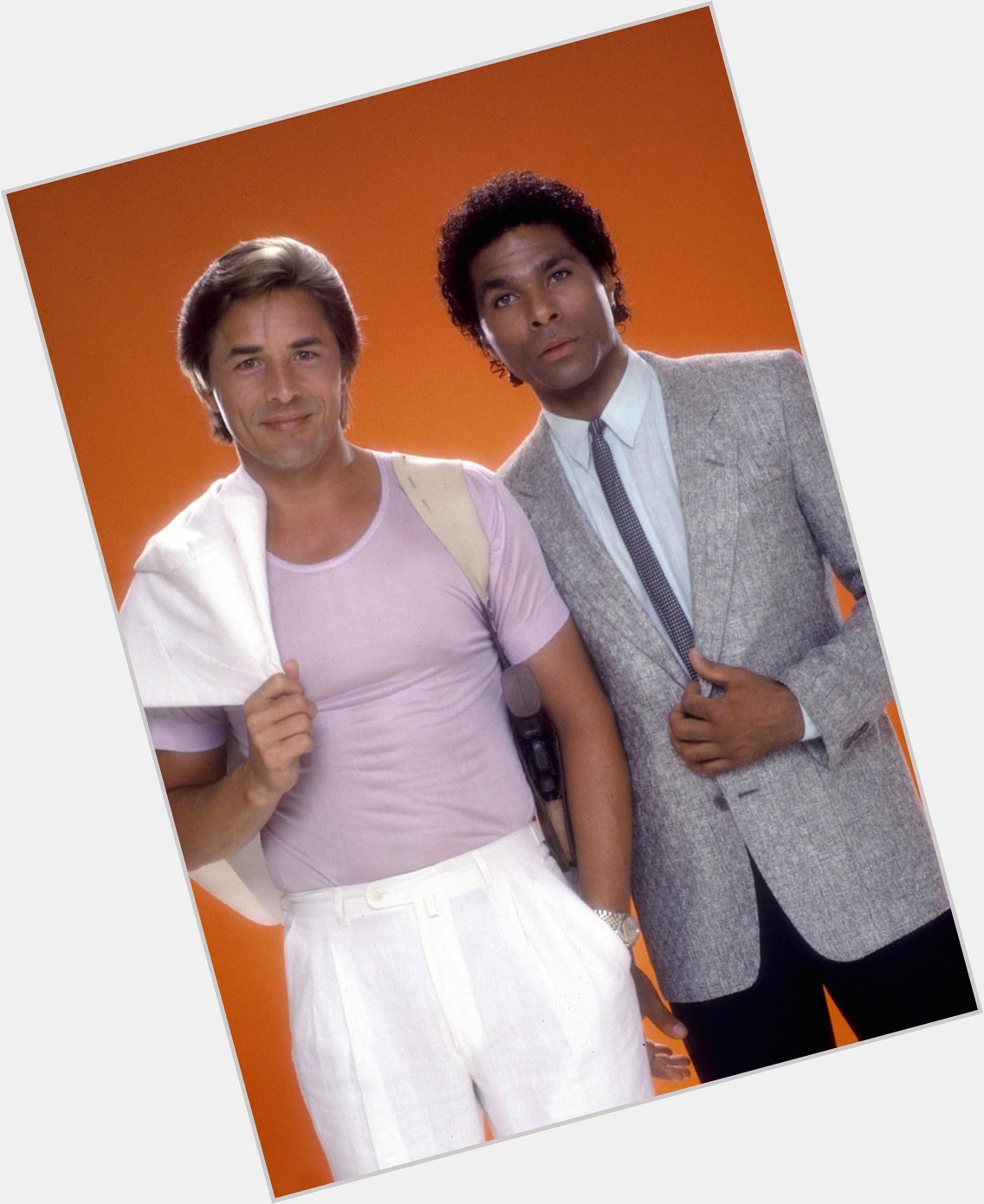 Happy 65th birthday to Don Johnson. Well NEVER be able to make a white suit look THAT good. We tried. And failed. 