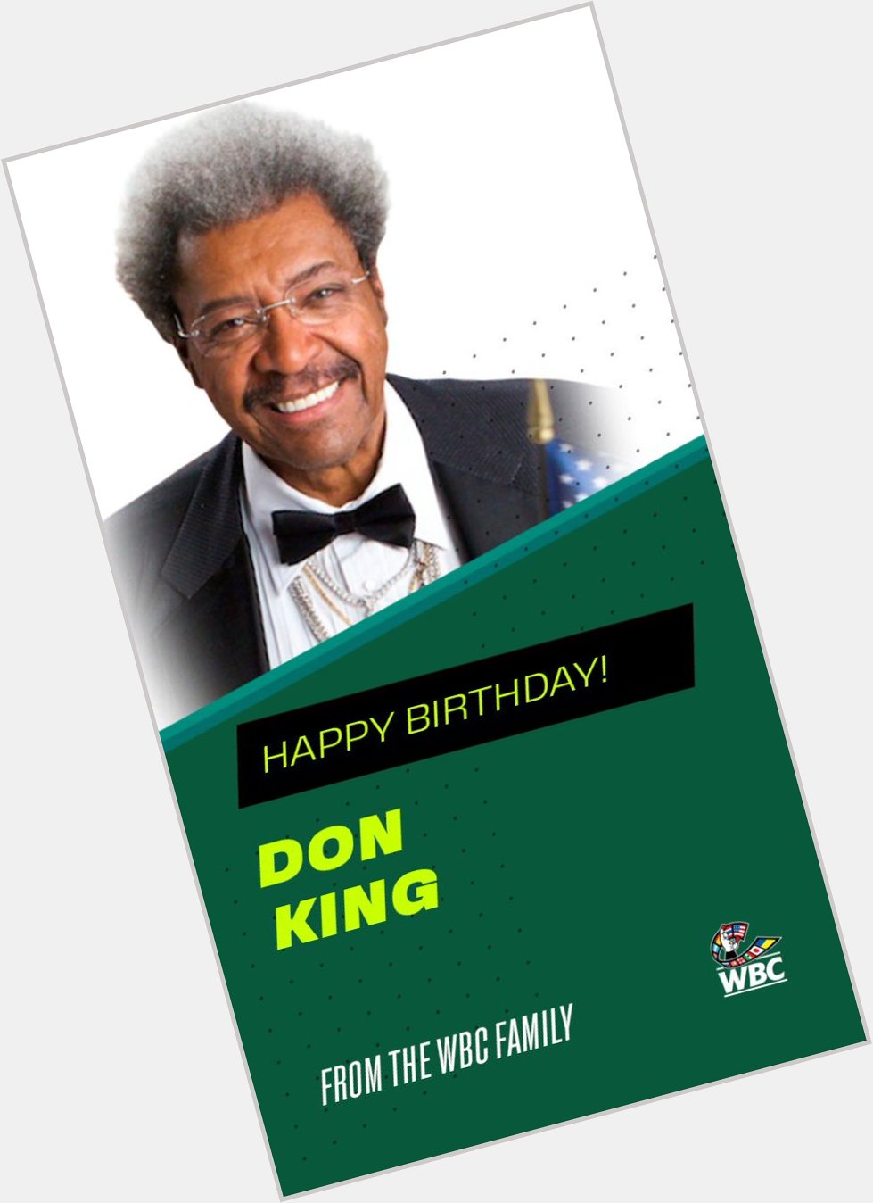 Happy 90th birthday to Don King 