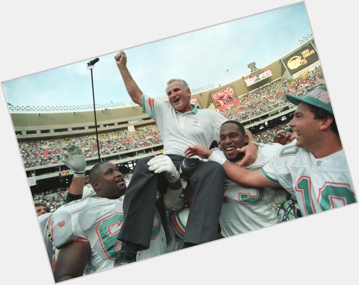 Dolphins message: Happy Birthday to the greatest of all Dolphins: Don Shula 