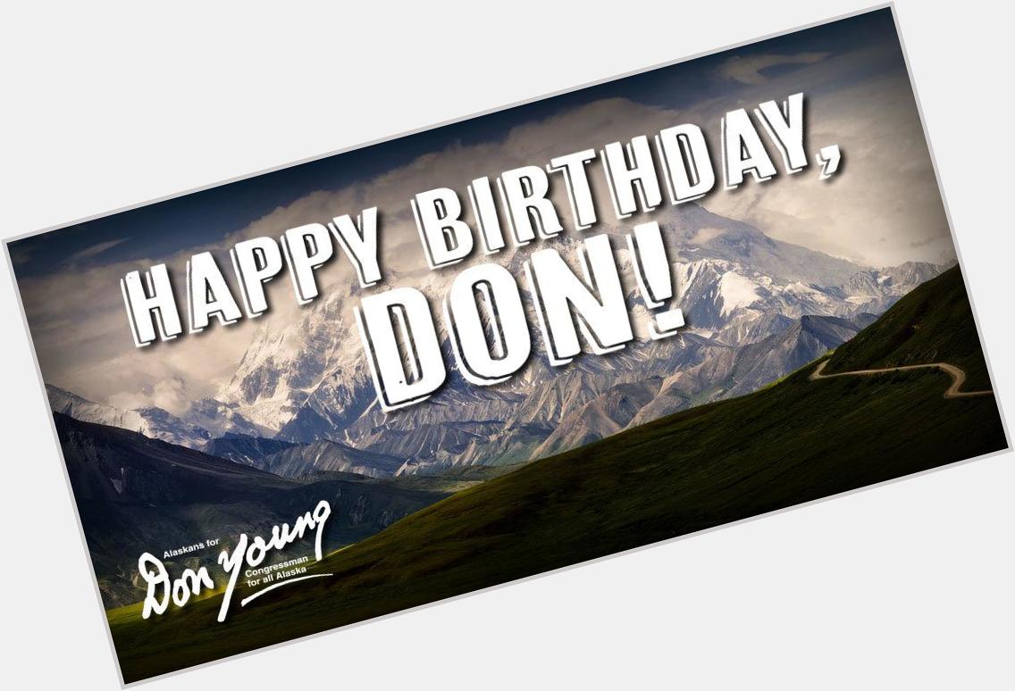 Please join us in wishing Congressman Young a Happy Birthday today by signing his card!  