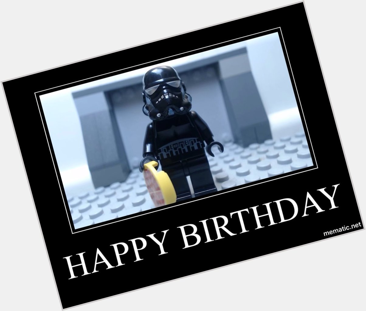 Happy birthday to the one and only Black Stormtrooper  
