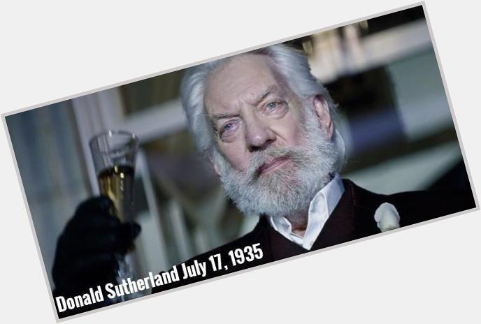 Happy 80th Birthday to Donald Sutherland, the best villain we can wish for!  