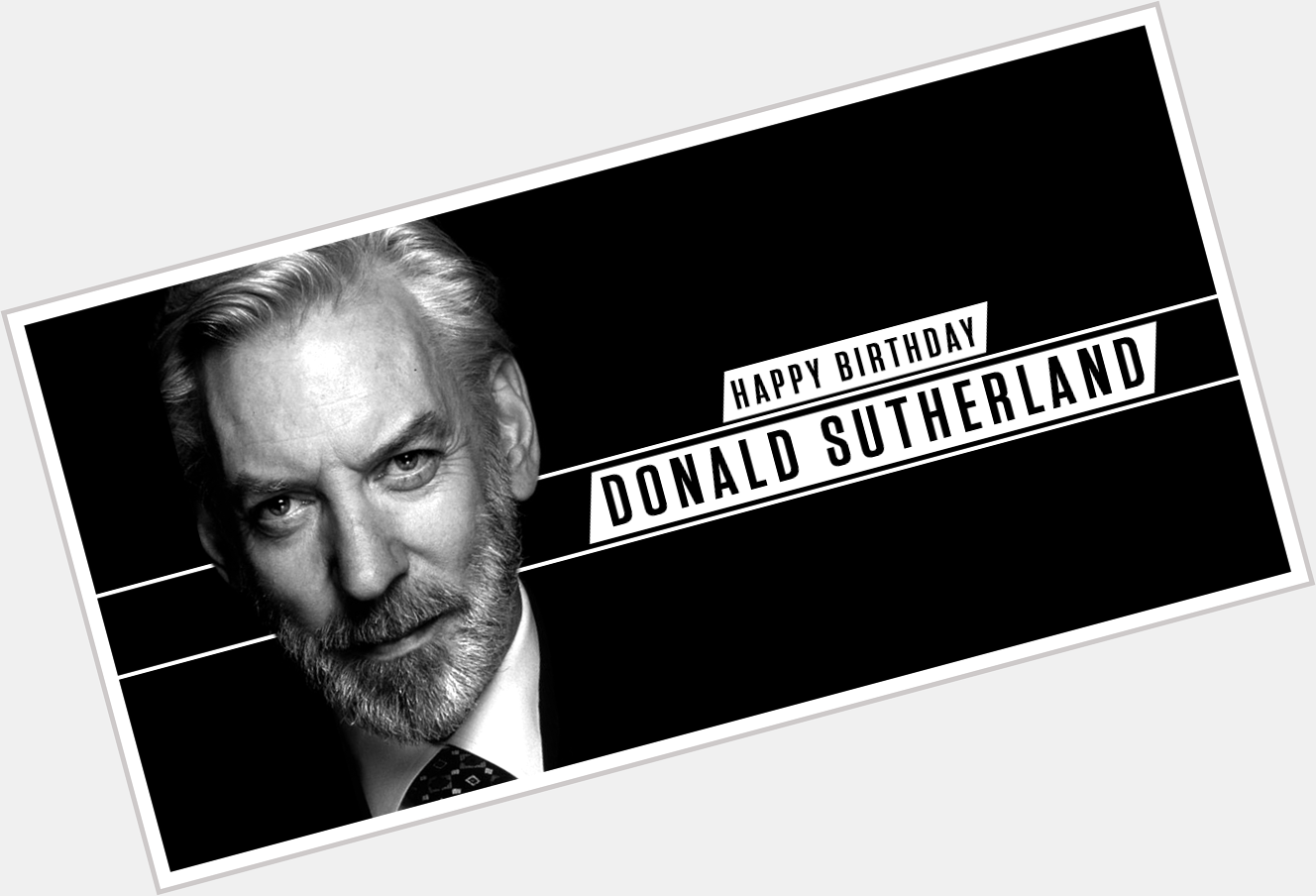 Happy Birthday to the regal Donald Sutherland! 