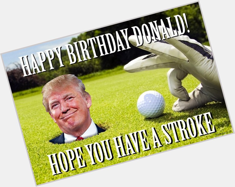 Happy birthday Donald Trump. Help us create for the tangerine-faced tit. 