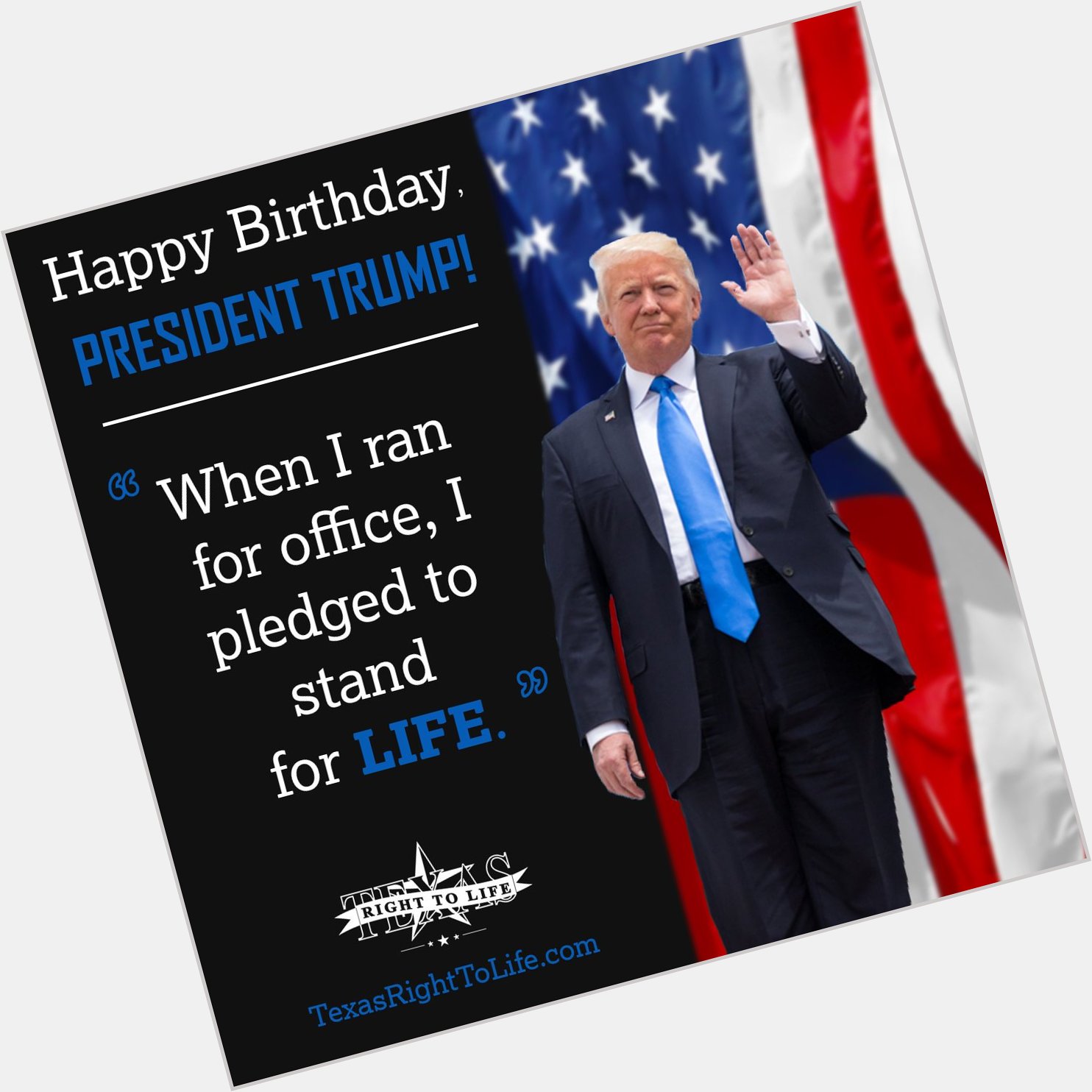 Join us in wishing a very happy birthday to President Donald Trump!   