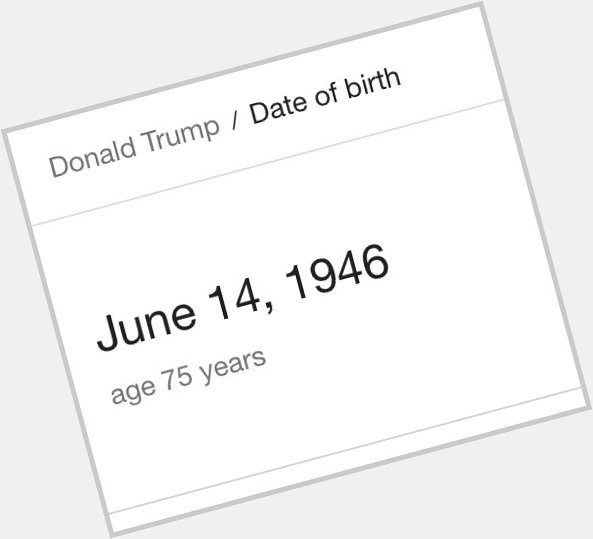 Happy Birthday to the President of the United States, Donald Trump 