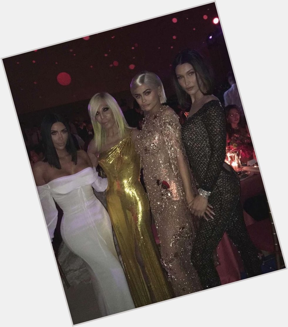 Kim Kardashian via instagram \"Girl power last night! Happy birthday to the queen donatella_versace\" 