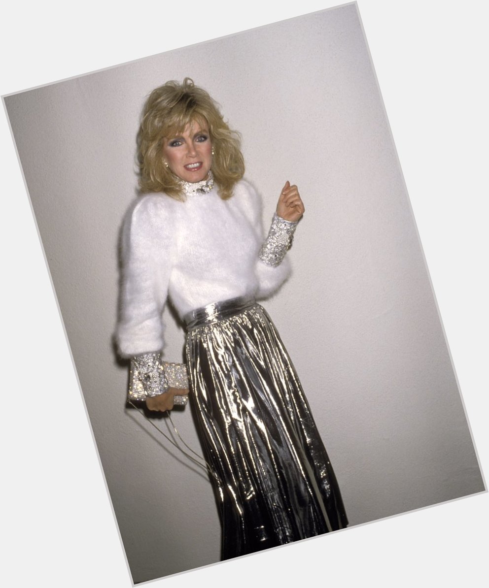 \"This old thing? It\s just a skirt and a jumper\" happy birthday Donna Mills 