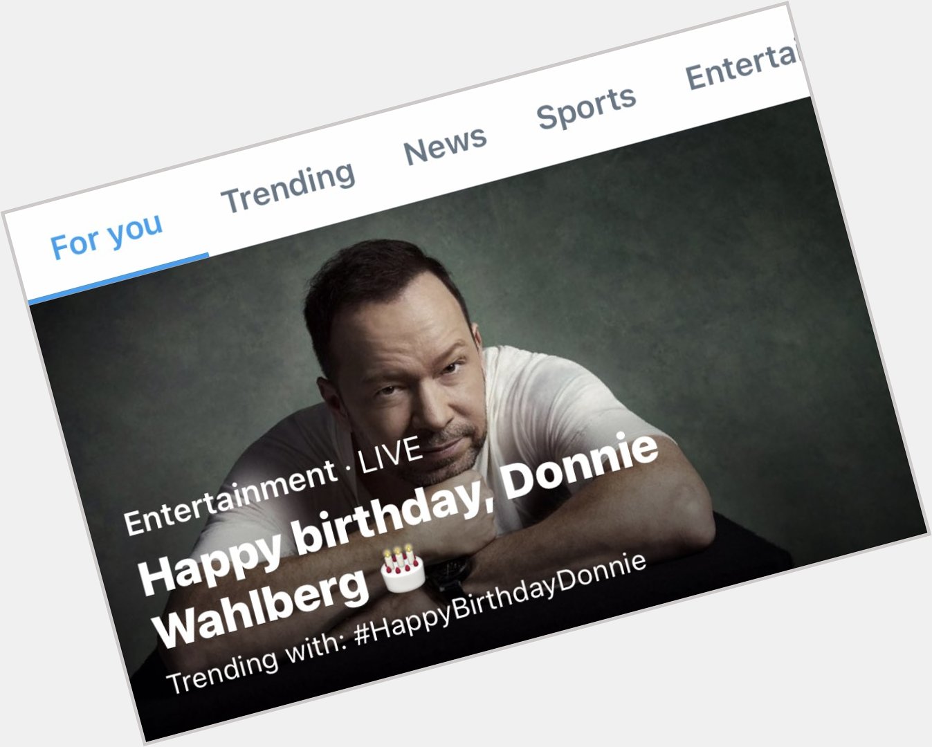 Happy birthday, Donnie Wahlberg 