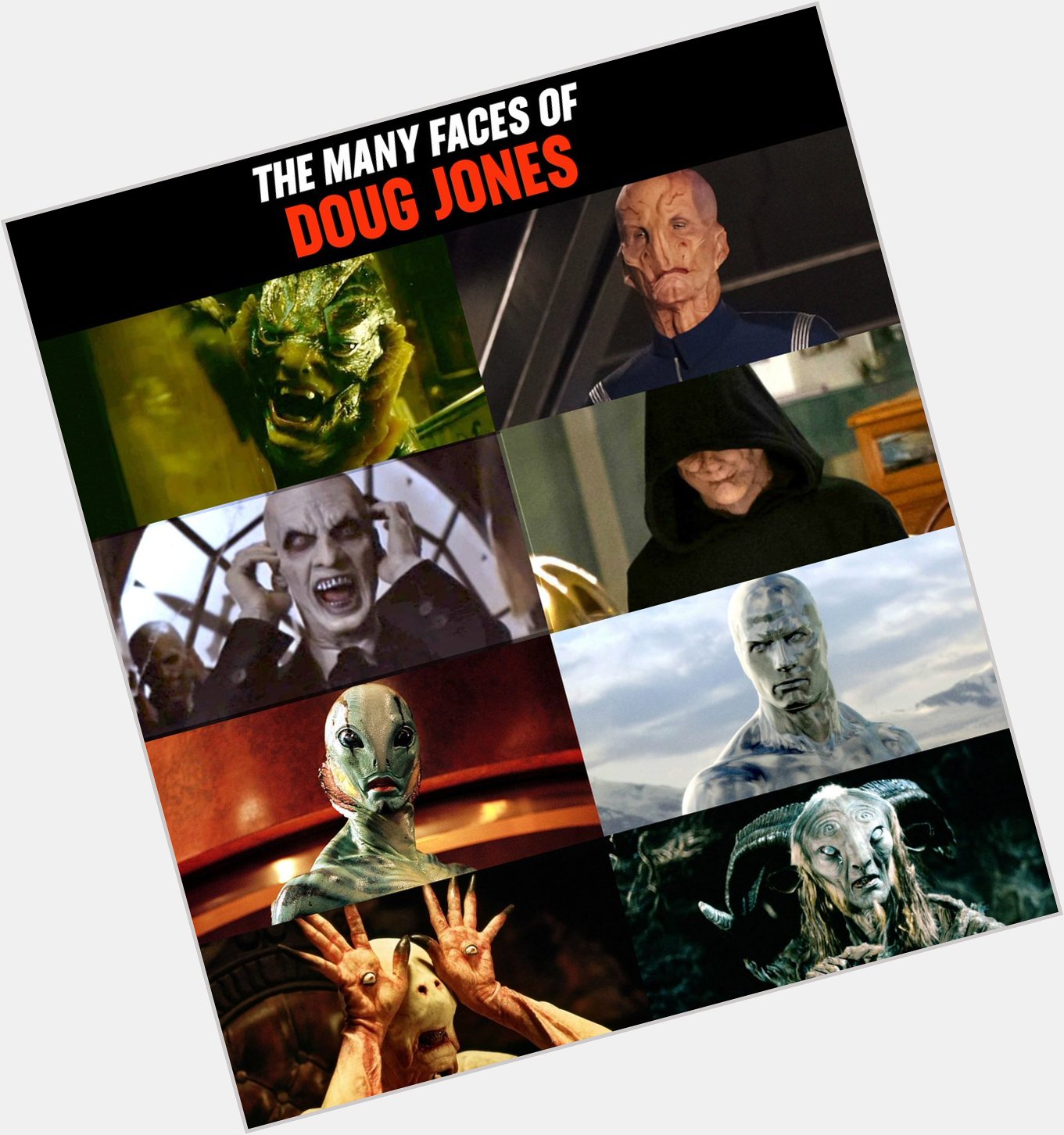 Happy birthday to Doug Jones and all of his many faces! 