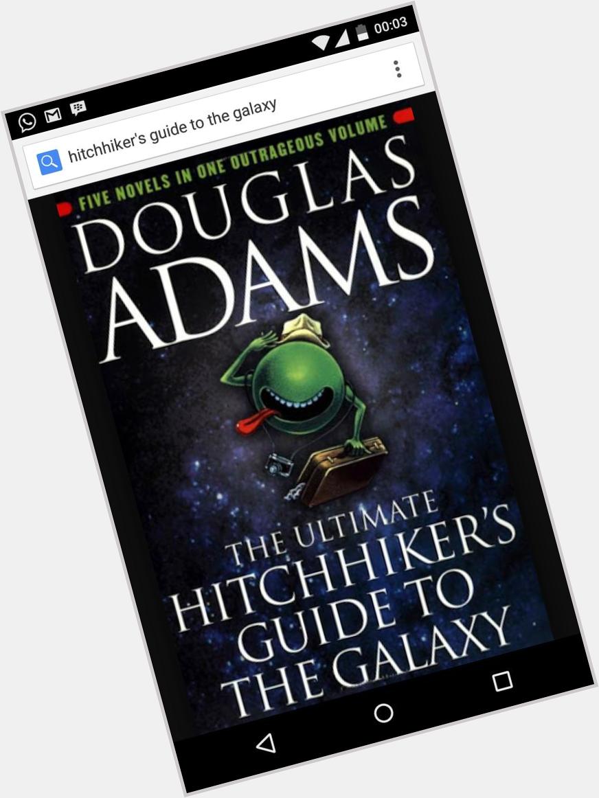 Happy birthday Douglas Adams, and thanks for all the fish 