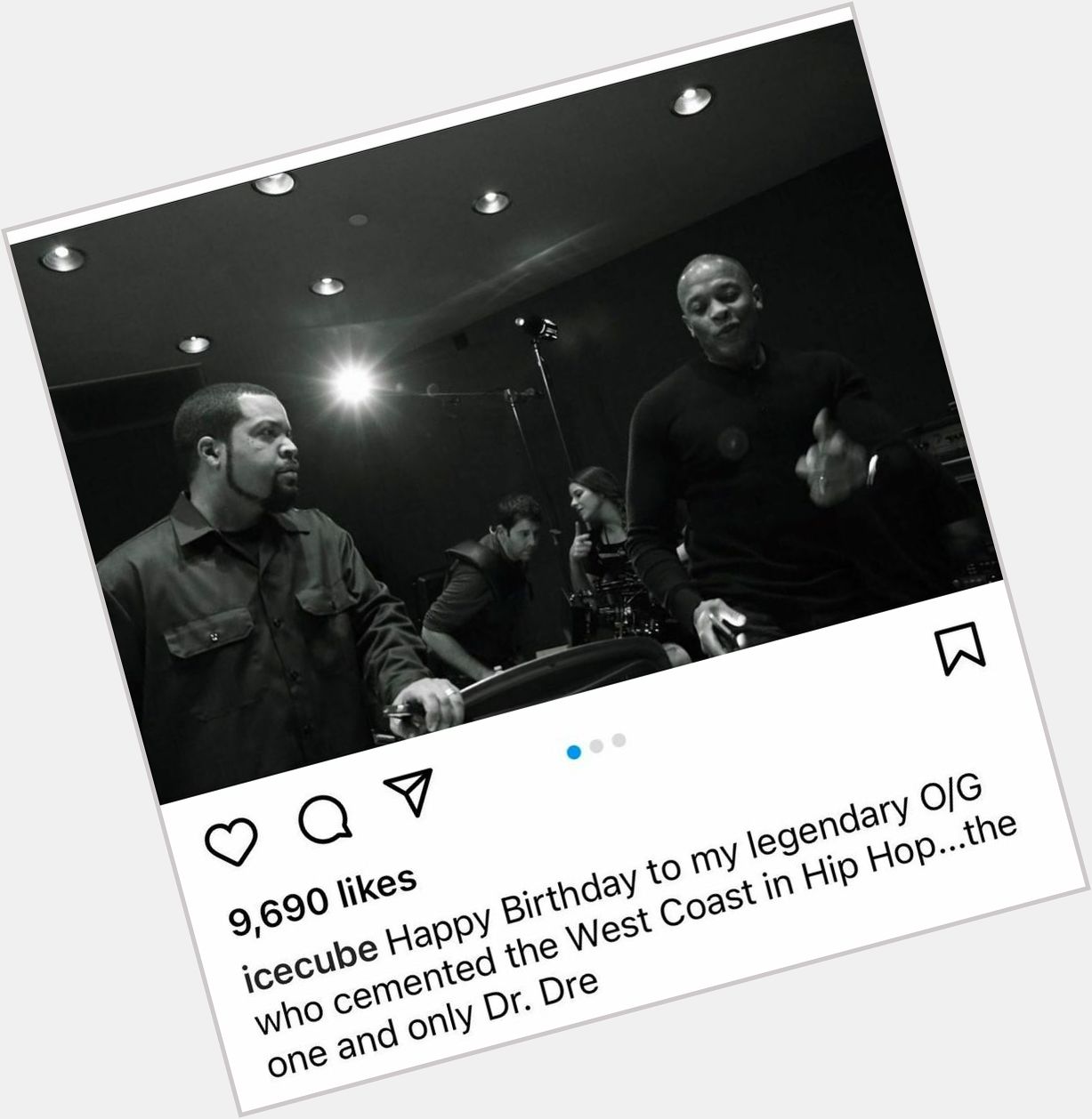 Ice Cube wishes Dr. Dre a happy 56th birthday.  