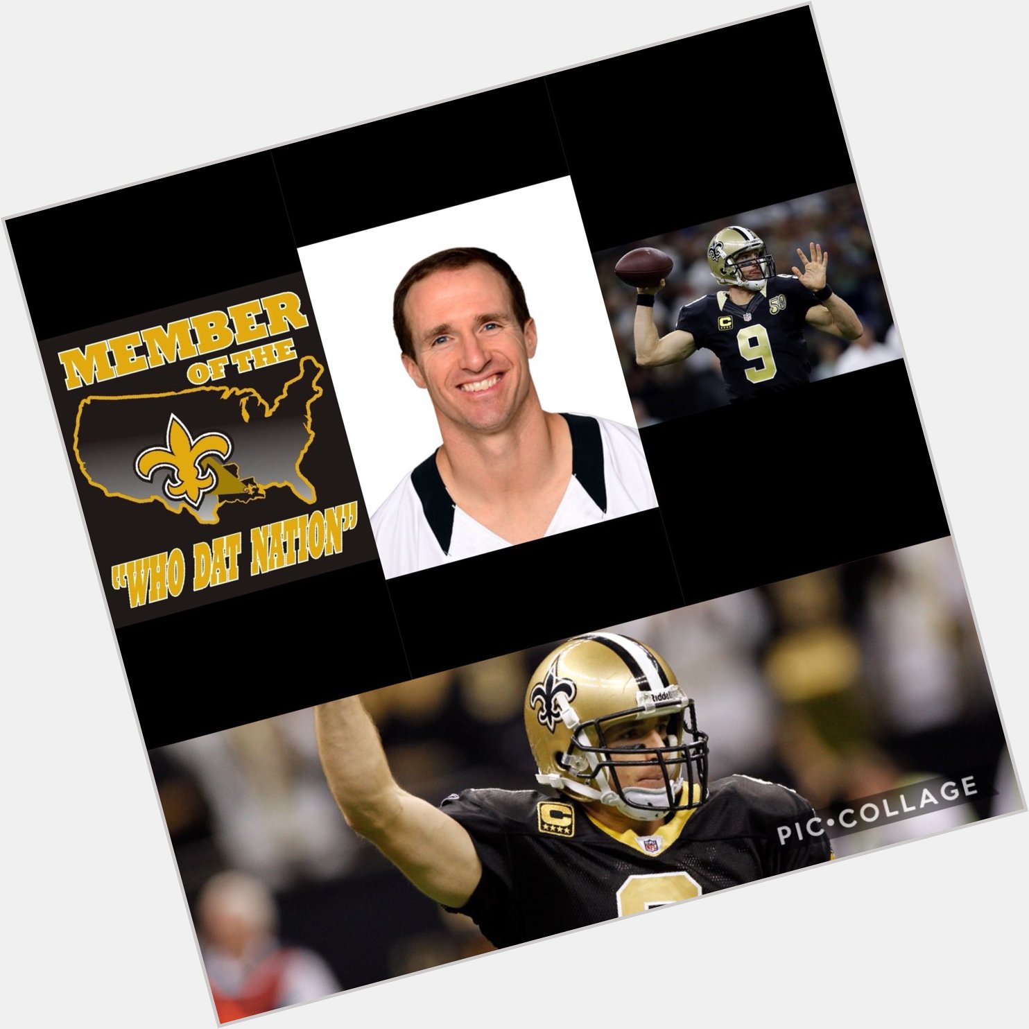 Happy birthday to New orlean saints player Drew brees I hope you have a great birthday       