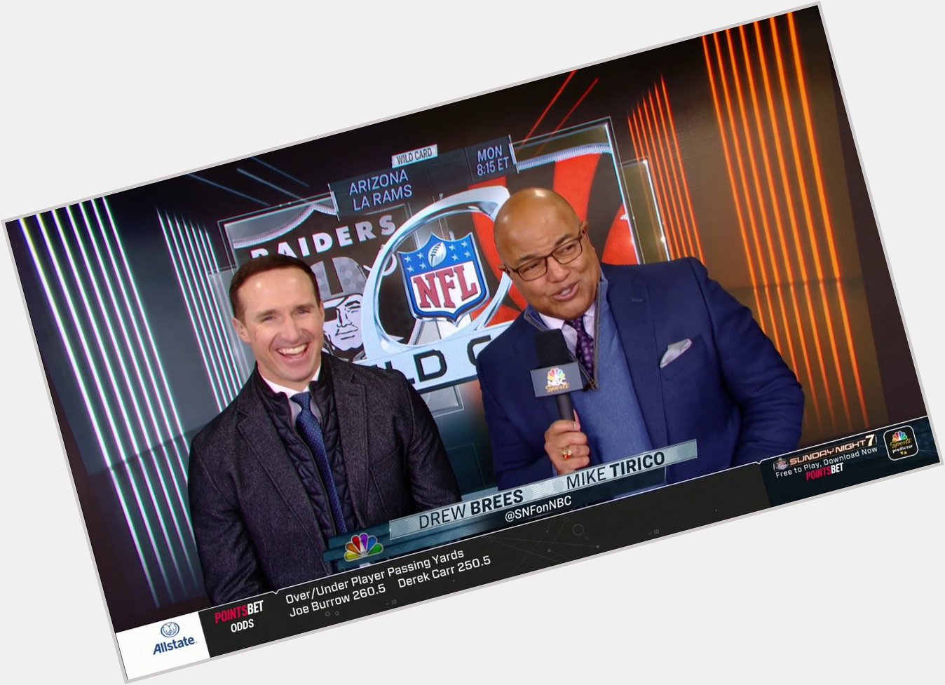 Happy Birthday, Drew Brees! Drew joins in the booth for vs. 