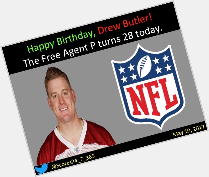  happy birthday Drew Butler! 