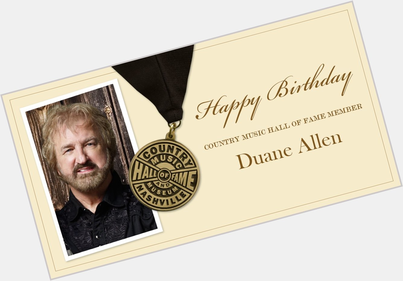 It\s another birthday celebration, we\re wishing a happy birthday to Duane Allen today! 