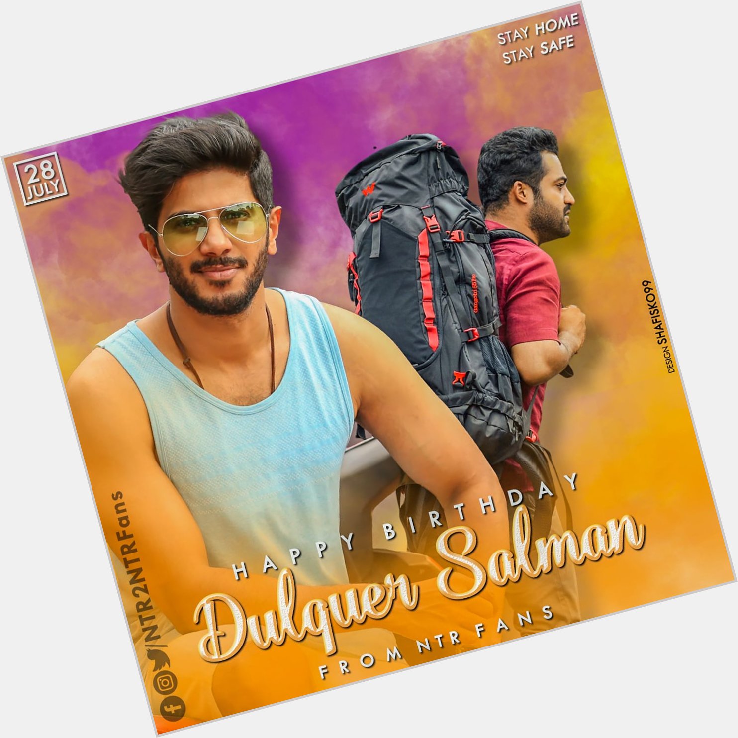  Happy Birthday Dulquer Salmaan Best Wishes From NTR Fans   
