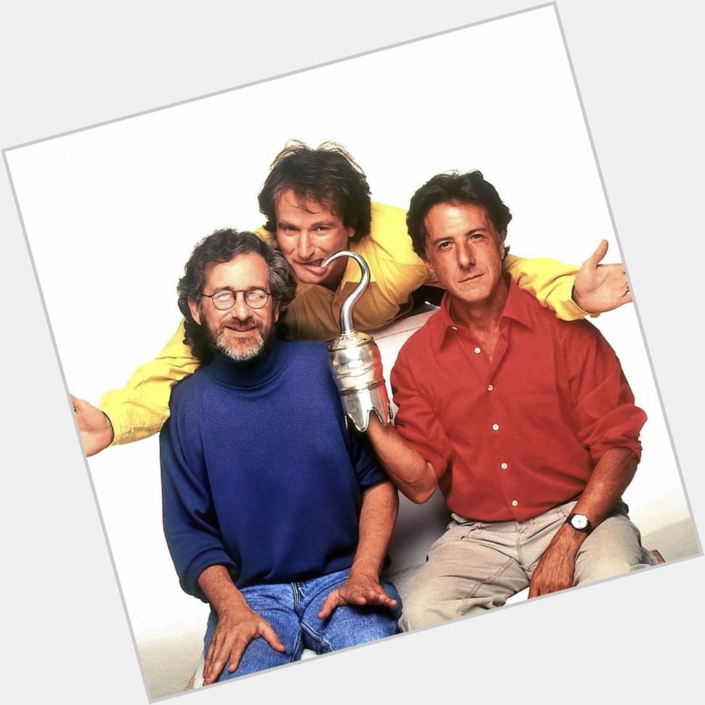Happy Birthday, Robin Williams! 

Pictured here with Steven Spielberg and Dustin Hoffman in promotion of HOOK, 1991. 
