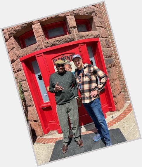 Here is Dusty Baker with Duane Reader, the founder of the Happy Birthday, Mr. Baker. 