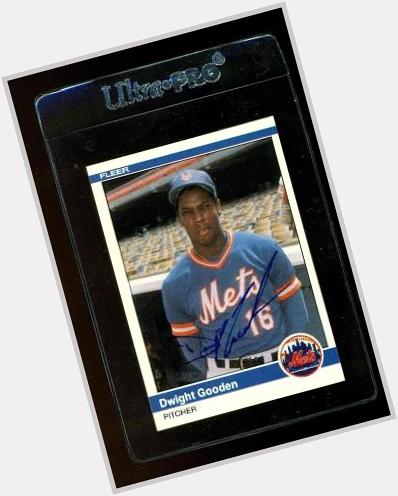 Happy 50th birthday to my favorite pitcher of all time, Dwight Gooden. He signed this for me on May 12, 1987: 