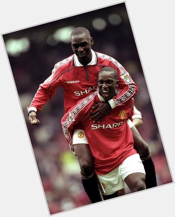 Happy 43rd Birthday to our legendary striker Dwight Yorke! His partnership with Cole played a huge part in treble win 