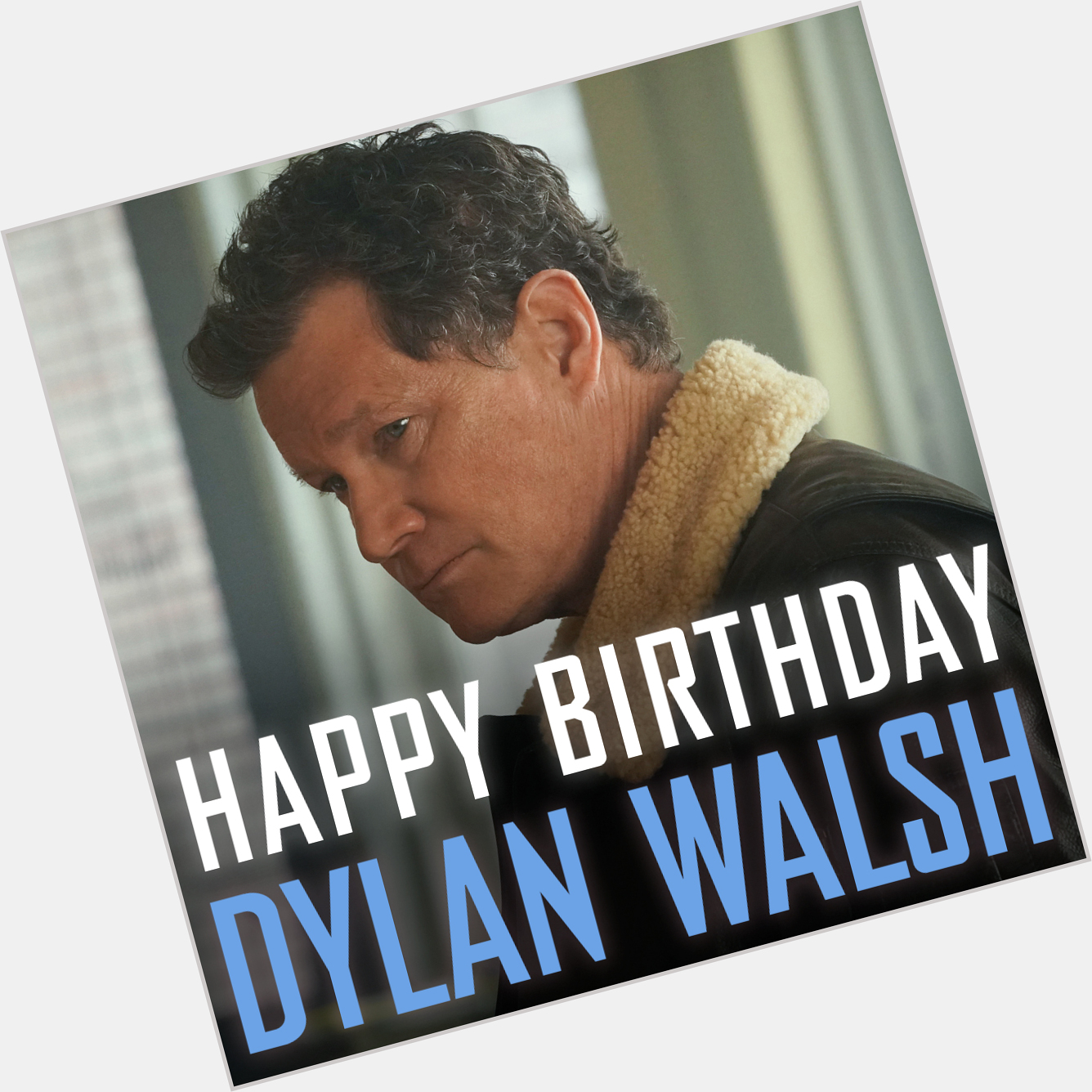 Always ready for action. Happy birthday, Dylan Walsh 