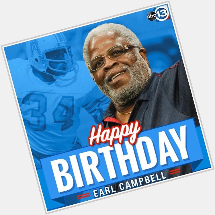 Happy birthday to Earl Campbell! The Houston Oilers legend turns 64 today.  