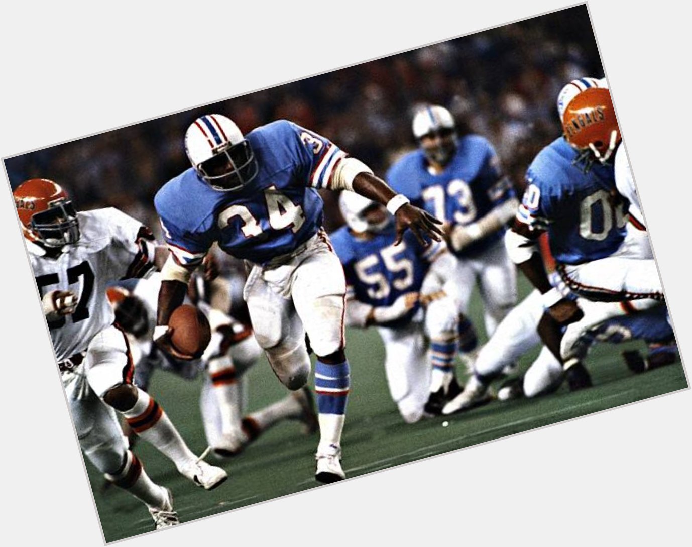 Happy Birthday to my favorite running back of my youth, the Tyler Rose, Earl Campbell! 